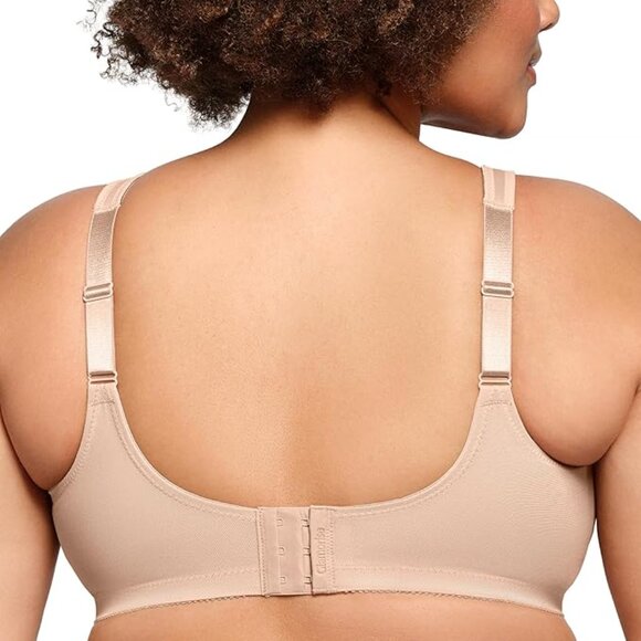 **Glamorise** Women's Full Figure Wirefree Minimizer Support Bra NWOT 40D - Picture 2 of 6